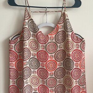 Ann Taylor Loft Medallion Paisley Print Camisole Blouse in Medium